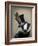 Steampunk Badger in Top Hat-Fab Funky-Framed Art Print