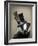 Steampunk Badger in Top Hat-Fab Funky-Framed Art Print