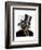 Steampunk Cat - Top Hat and red yellow glasses-Fab Funky-Framed Art Print