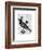 Steampunk Crow-Fab Funky-Framed Art Print