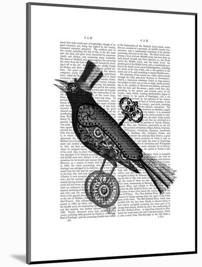 Steampunk Crow-Fab Funky-Mounted Art Print