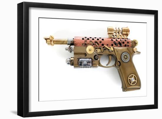 Steampunk Hand Cannon-3355m-Framed Premium Giclee Print