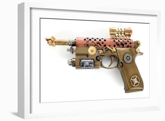 Steampunk Hand Cannon-3355m-Framed Premium Giclee Print