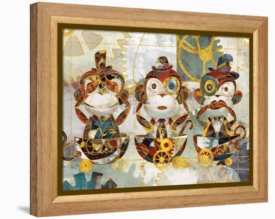 Steampunk Monkeys-Eric Yang-Framed Stretched Canvas