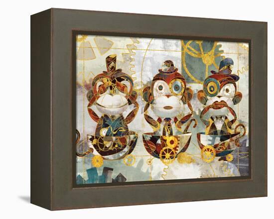 Steampunk Monkeys-Eric Yang-Framed Stretched Canvas