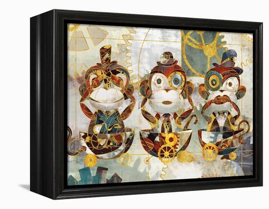 Steampunk Monkeys-Eric Yang-Framed Stretched Canvas