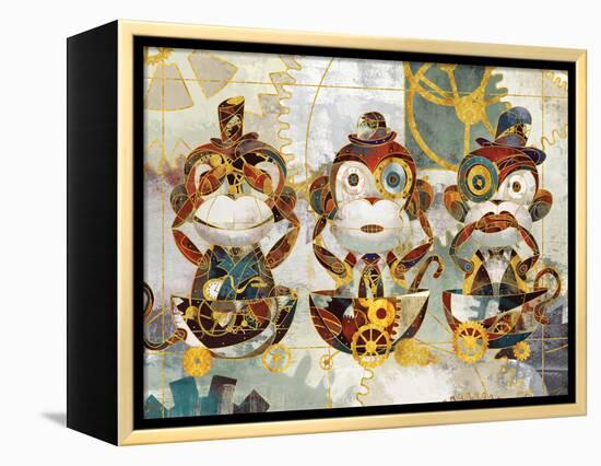 Steampunk Monkeys-Eric Yang-Framed Stretched Canvas