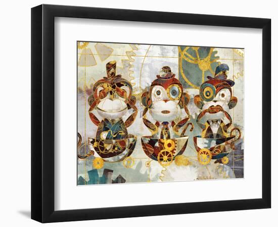 Steampunk Monkeys-Eric Yang-Framed Premium Giclee Print