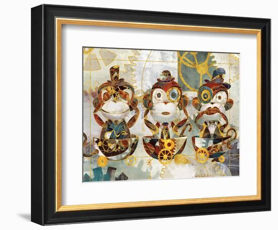 Steampunk Monkeys-Eric Yang-Framed Premium Giclee Print