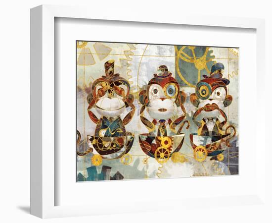 Steampunk Monkeys-Eric Yang-Framed Art Print