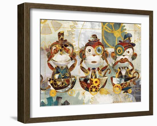 Steampunk Monkeys-Eric Yang-Framed Art Print