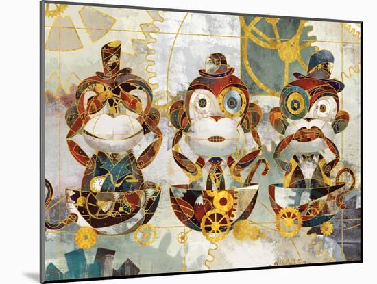 Steampunk Monkeys-Eric Yang-Mounted Art Print