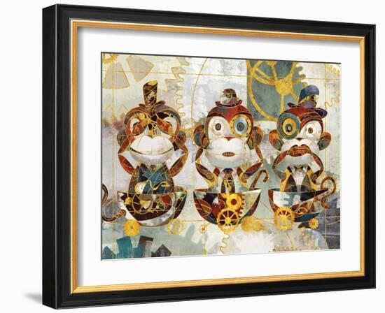 Steampunk Monkeys-Eric Yang-Framed Art Print