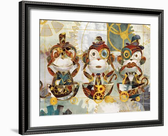 Steampunk Monkeys-Eric Yang-Framed Art Print