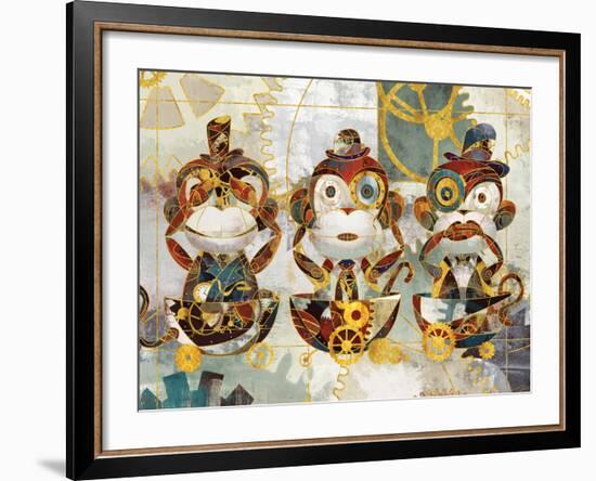 Steampunk Monkeys-Eric Yang-Framed Art Print