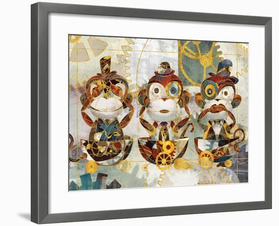 Steampunk Monkeys-Eric Yang-Framed Art Print