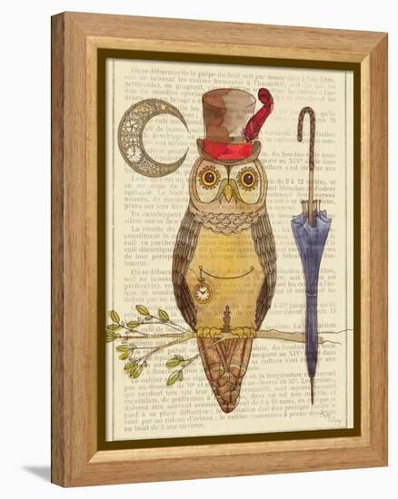 Steampunk Owl I-Elyse DeNeige-Framed Stretched Canvas