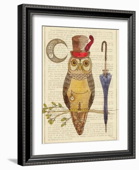 Steampunk Owl I-Elyse DeNeige-Framed Art Print