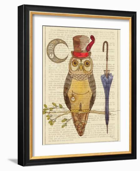 Steampunk Owl I-Elyse DeNeige-Framed Art Print