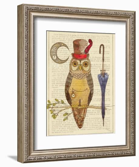 Steampunk Owl I-Elyse DeNeige-Framed Art Print