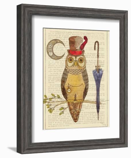 Steampunk Owl I-Elyse DeNeige-Framed Art Print