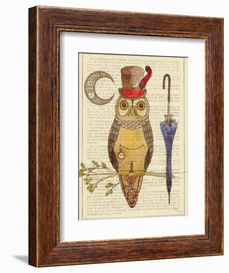 Steampunk Owl I-Elyse DeNeige-Framed Art Print