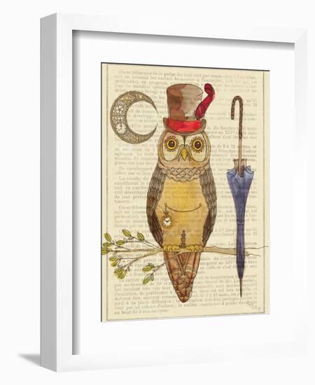 Steampunk Owl I-Elyse DeNeige-Framed Art Print