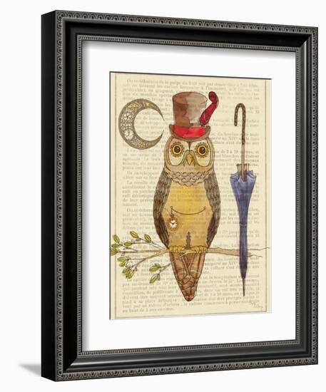 Steampunk Owl I-Elyse DeNeige-Framed Art Print