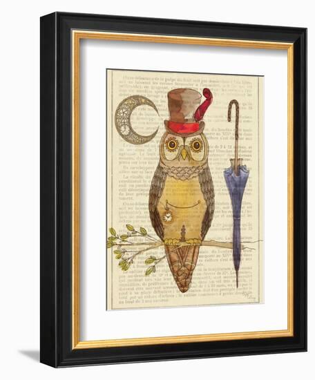 Steampunk Owl I-Elyse DeNeige-Framed Art Print