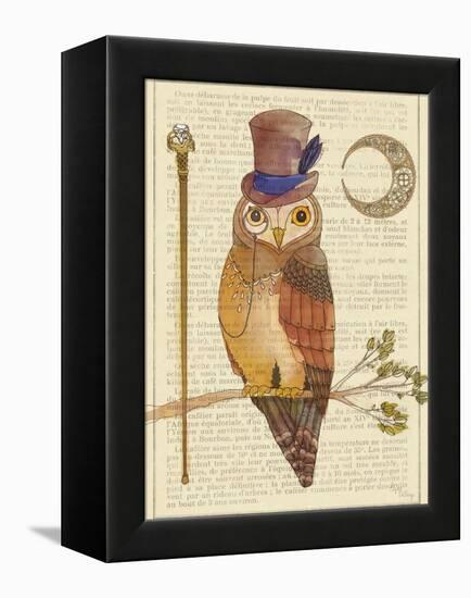 Steampunk Owl II-Elyse DeNeige-Framed Stretched Canvas