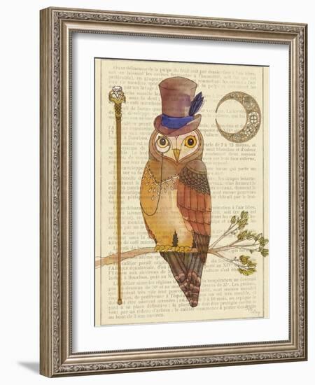 Steampunk Owl II-Elyse DeNeige-Framed Premium Giclee Print