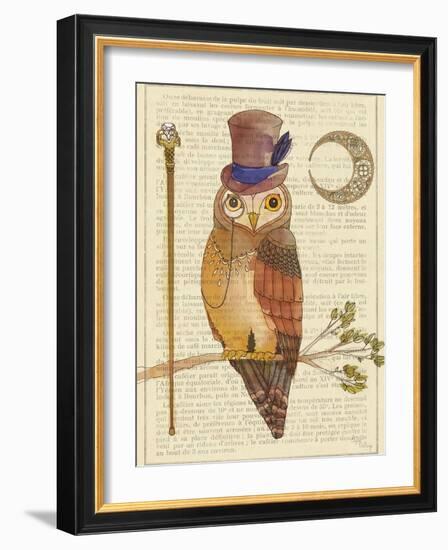 Steampunk Owl II-Elyse DeNeige-Framed Premium Giclee Print