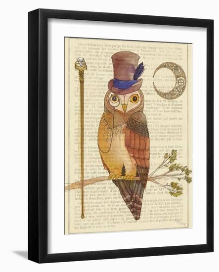 Steampunk Owl II-Elyse DeNeige-Framed Art Print