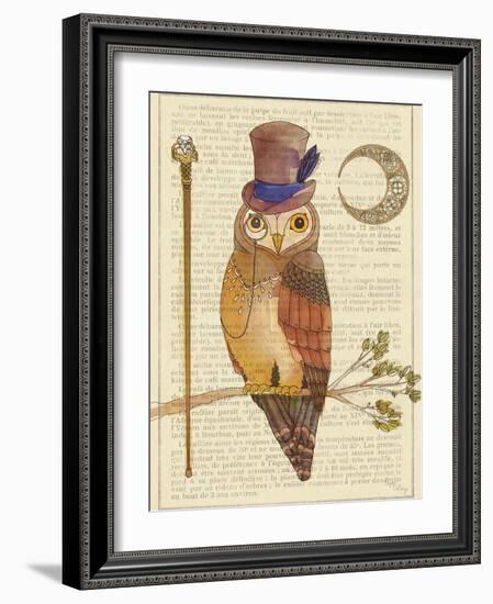 Steampunk Owl II-Elyse DeNeige-Framed Art Print