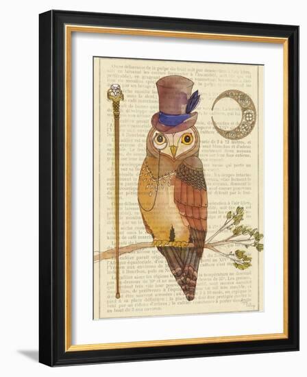 Steampunk Owl II-Elyse DeNeige-Framed Art Print