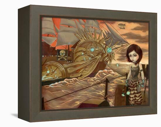 Steampunk Pirates: Maritime Sunset-Jasmine Becket-Griffith-Framed Stretched Canvas