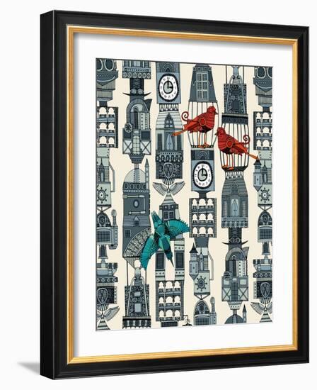 Steampunk Towers-Sharon Turner-Framed Art Print