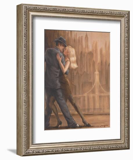 Steamy Night-Zeph Amber-Framed Art Print