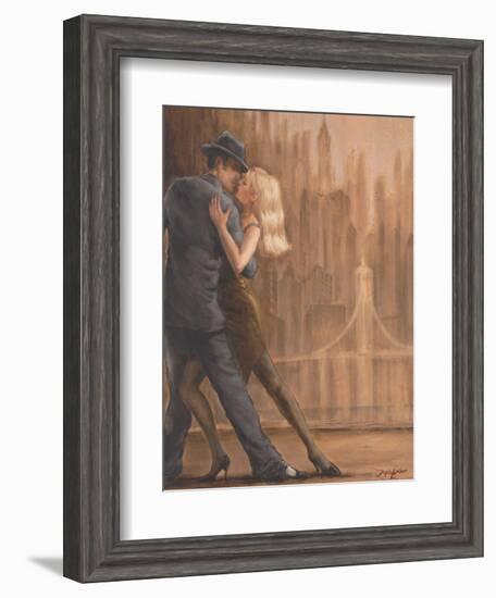 Steamy Night-Zeph Amber-Framed Art Print