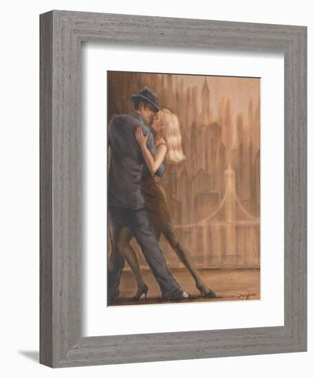 Steamy Night-Zeph Amber-Framed Art Print