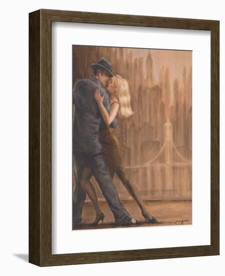 Steamy Night-Zeph Amber-Framed Art Print