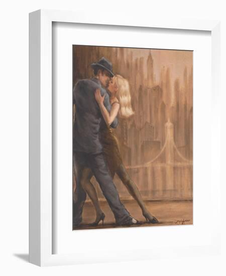 Steamy Night-Zeph Amber-Framed Art Print