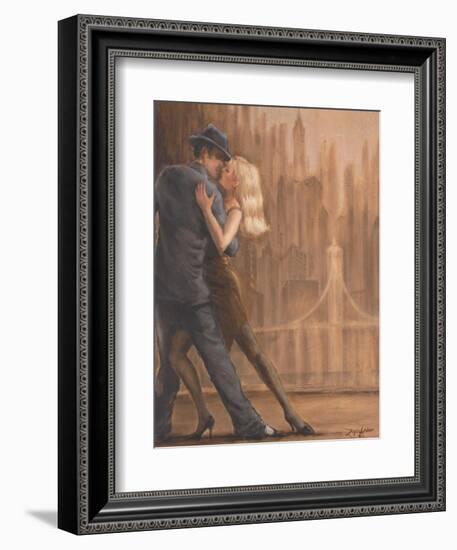 Steamy Night-Zeph Amber-Framed Art Print