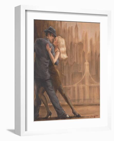 Steamy Night-Zeph Amber-Framed Art Print