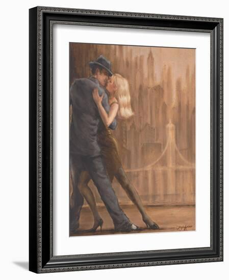 Steamy Night-Zeph Amber-Framed Art Print