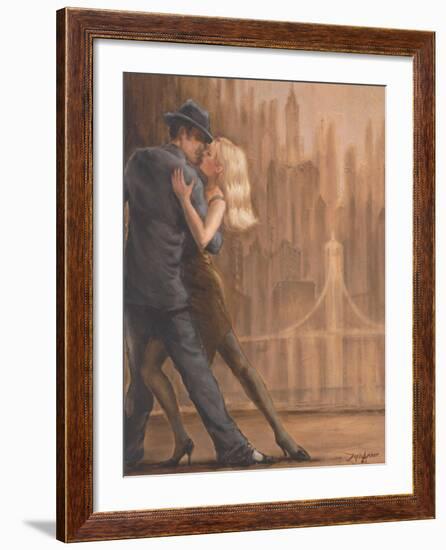 Steamy Night-Zeph Amber-Framed Art Print