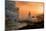 Steamy Shore at Sunset, Hawaii Big Island Volcanoes-Vincent James-Mounted Photographic Print