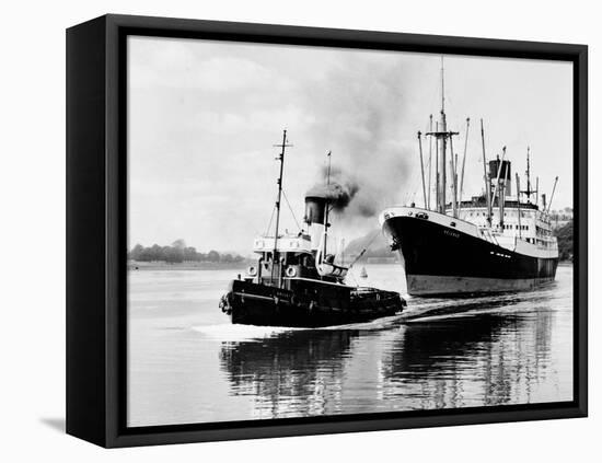 Steel and Bennie's Tug 'Brigadier' in Action, 1955-null-Framed Premier Image Canvas