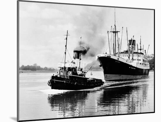 Steel and Bennie's Tug 'Brigadier' in Action, 1955-null-Mounted Photographic Print