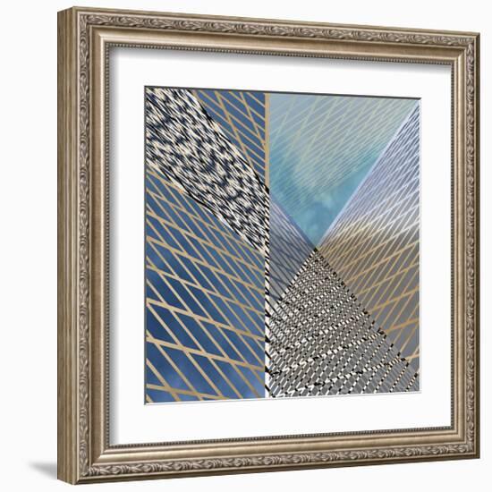 Steel And Sky 1-Carla West-Framed Giclee Print